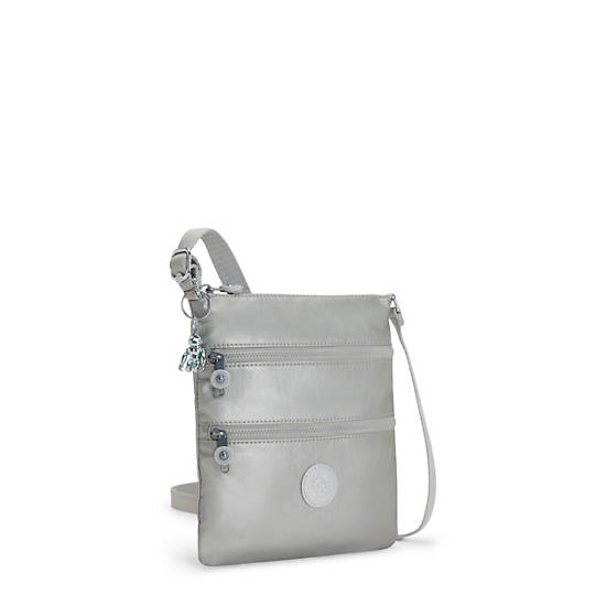 Kipling Keiko Metallic Crossbody Mini Çanta Gümüş | TR 1882FD